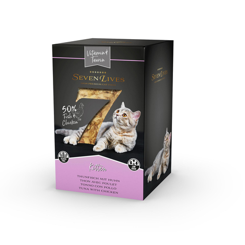 SevenLives Thon avec poulet, vitamine/taurine en Jelly - MyStetho Veterinary