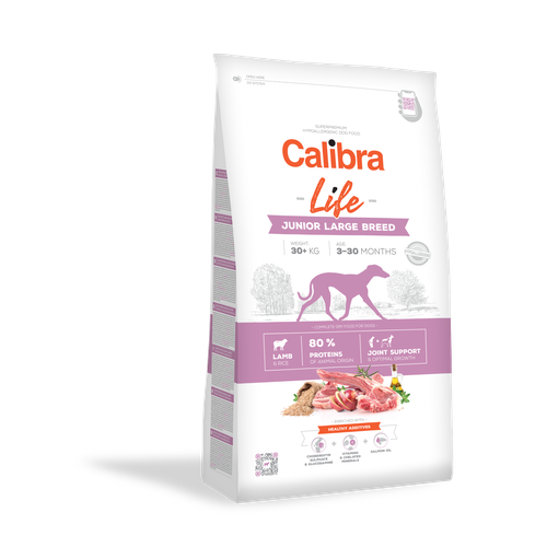 Calibra Superpremium Life Junior Large Breed Agneau & Riz 12kg - MyStetho Veterinary