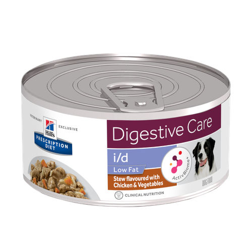 Hill's Prescription Diet i/d Low Fat Mini Chicken and vegetables stew can 156 g - MyStetho Veterinary