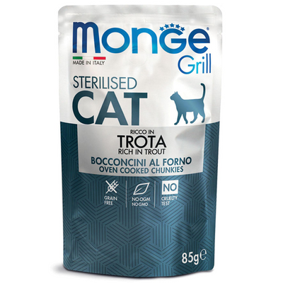 Monge Grill Sterilised Truite - MyStetho Veterinary