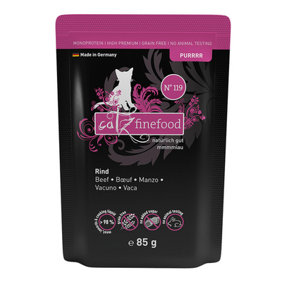 Catz Finefood Purrrr No. 119 avec boeuf, 85g - MyStetho Veterinary