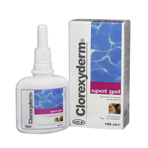 Clorexyderm Spot Gel 100 ml flacon - MyStetho Veterinary