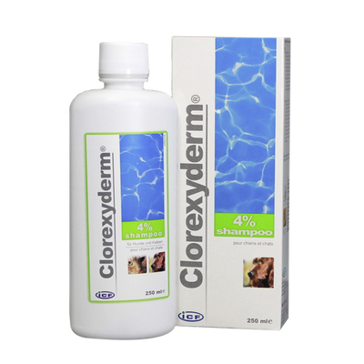 Clorexyderm Shampoo 4 % 250 ml flacon - MyStetho Veterinary