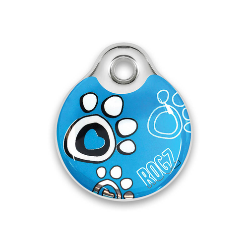 rogz Passport ID-Tag Turquoise Paw - MyStetho Veterinary