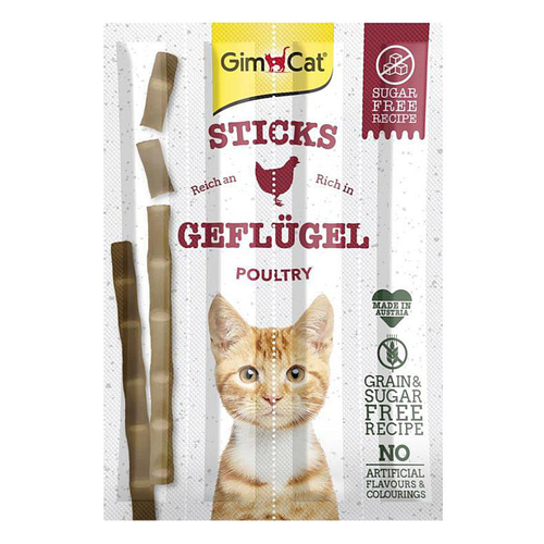 GimCat Sticks à la volaille, 4pcs. - MyStetho Veterinary