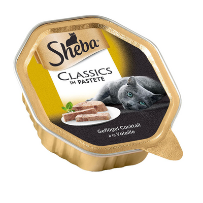 Sheba Classics en pate, cocktail de volaille, 85g - MyStetho Veterinary