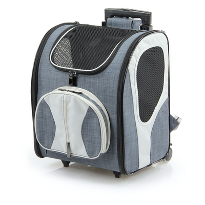 swisspet H&K trolley backpack Chester 34.5x31.5x45cm gray, max. load 15kg - MyStetho Veterinary