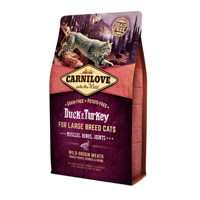 Carnilove Cat Adulte Grandes Races - Canard & Dinde 2kg - MyStetho Veterinary