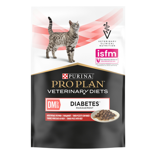 PPVD Feline DM Beef - Diabetes Management 85g (10 sachets) - MyStetho Veterinary