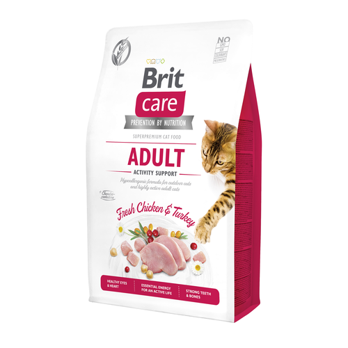 Brit Care Cat Brit Care Cat Sans Céréales - Adulte - Soutien de l'activité 2kg - MyStetho Veterinary