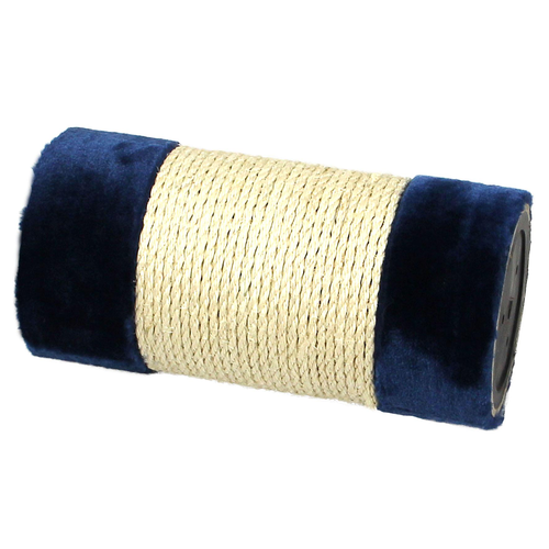 Swisspet Colonne en sisal avec peluche 30cm, D=15cm, bleue - MyStetho Veterinary