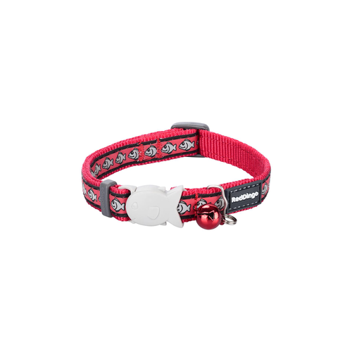 RedDingo RougeDingo Collier pour chat Reflective Fish Rouge - XS - MyStetho Veterinary