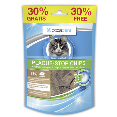 bogadent Plaque Stop Chips Pack Action x8 pcs poulet pour chats 50g + 30% - MyStetho Veterinary