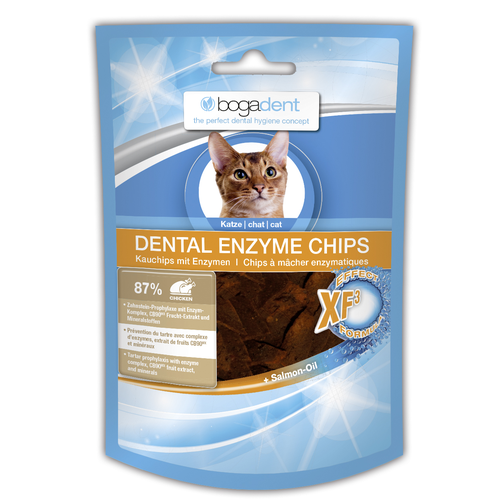 bogadent Dental Enzyme Chips poulet pour chats 50g - MyStetho Veterinary