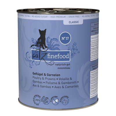 Catz Finefood No. 17 avec volaille &amp; crevetten, 800g - MyStetho Veterinary