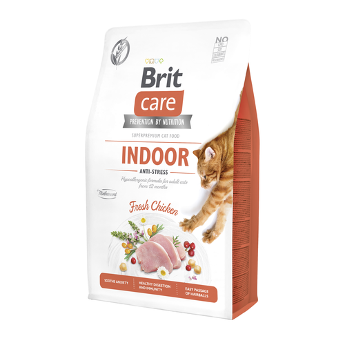 Brit Care Cat Brit Care Cat Sans Céréales - Chats Domestiques - Anti-stress 2kg - MyStetho Veterinary