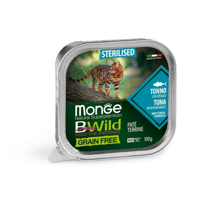 Monge Bwild stérilisée Thon et crevettes - MyStetho Veterinary