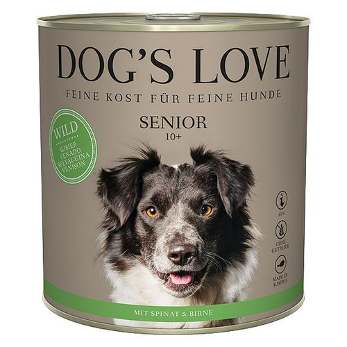 Dog&#039;s Love Senior 10+ Light gibier, épinard & poire, 800g - MyStetho Veterinary