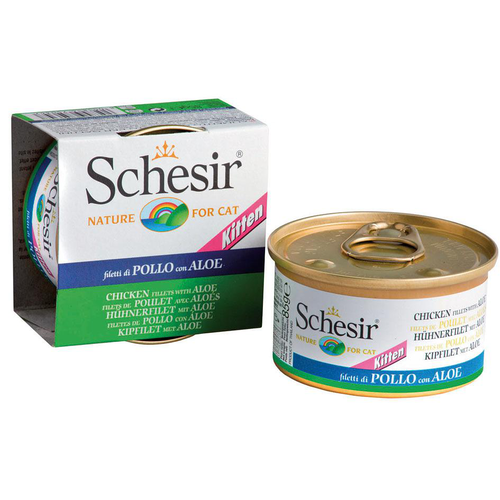 Schesir Jelly Kitten poulet avec aloès 85g - MyStetho Veterinary