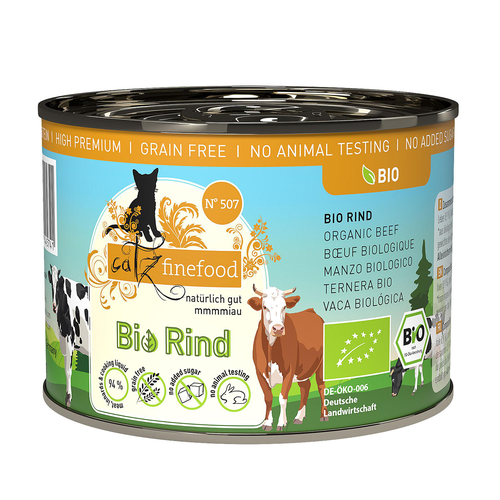 Catz Finefood Bio No. 507 avec boeuf, 200g - MyStetho Veterinary