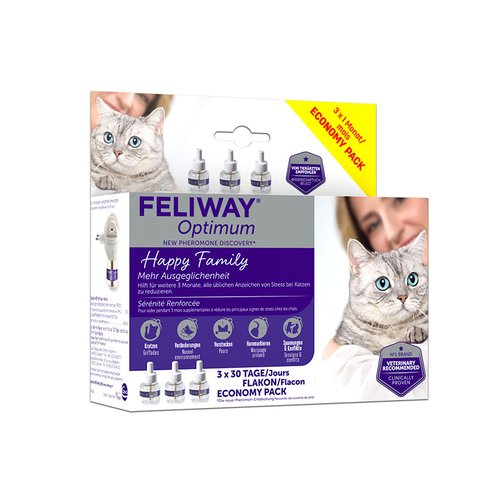 Feliway Optimum triopack recharge 3x48 ml - MyStetho Veterinary