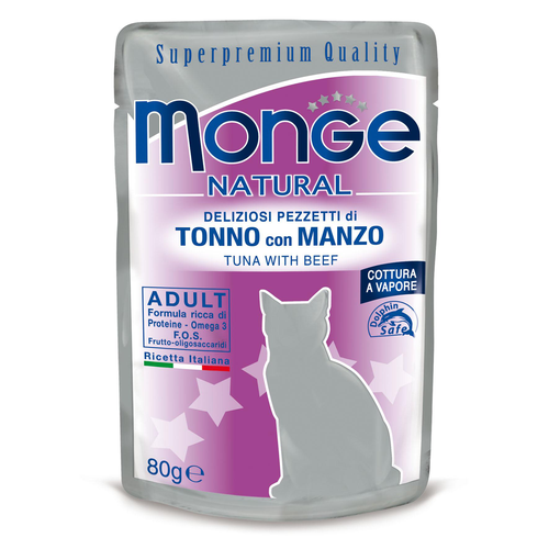 Monge Natural Cat Thon avec boeuf - MyStetho Veterinary