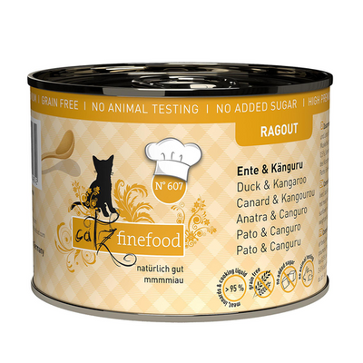 Catz Finefood Ragout No. 607 avec kangourou &amp; canard - MyStetho Veterinary