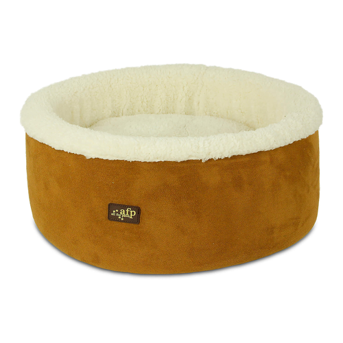 All For Paws Lambswool Curl&Cuddle Hundebett in beige - MyStetho Veterinary