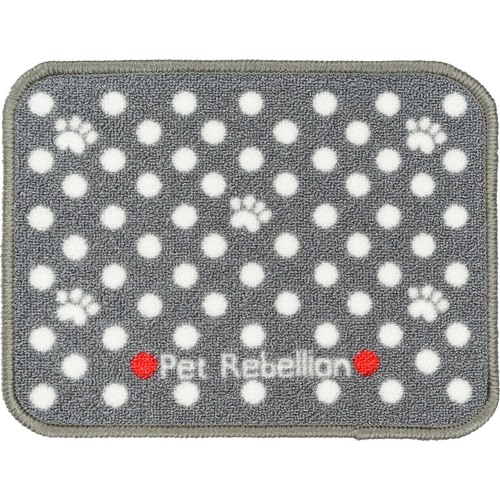 Food Mat Dotty Grey Mini 30 x 40cm - MyStetho Veterinary