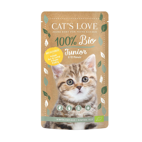 CAT&#039;S LOVE JUNIOR BIO volaille 100g - MyStetho Veterinary