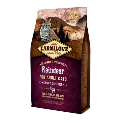 Carnilove Cat Adulte - Renne / Chats d'énergie et d'extérieur 2kg - MyStetho Veterinary