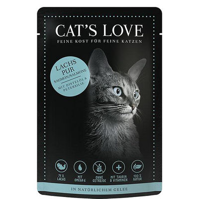 CAT&#039;S LOVE Adult Saumon pure, 85g - MyStetho Veterinary