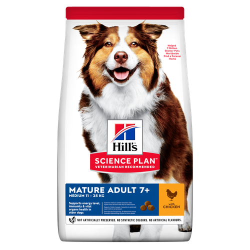 Hill's Science Plan Medium Mature Adult 7+ Chicken 14 kg - MyStetho Veterinary