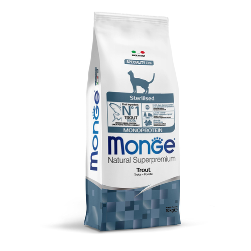 Monge Chat monoprotéine stérilisée Truite - MyStetho Veterinary