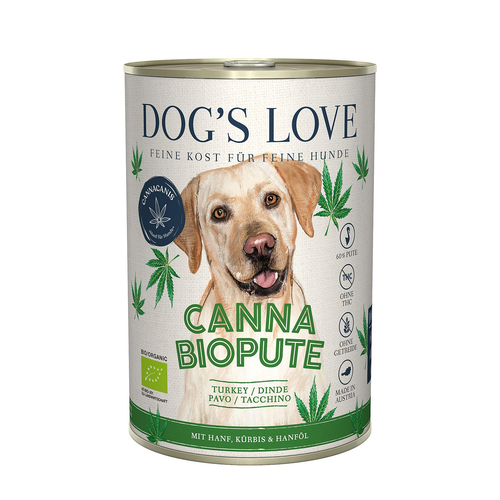 Dog&#039;s Love Canna BIO Dinde & canvre 400g - MyStetho Veterinary