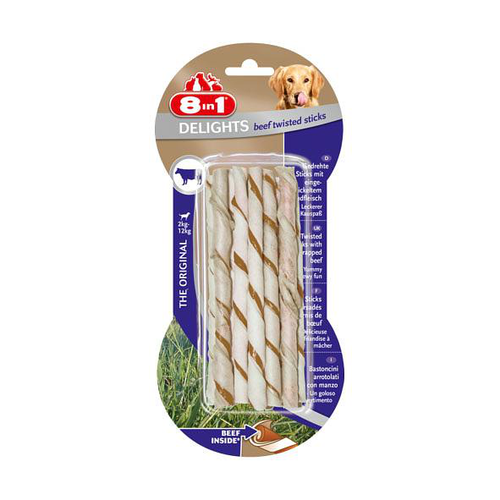 8in1 Delights Twisted Sticks - MyStetho Veterinary