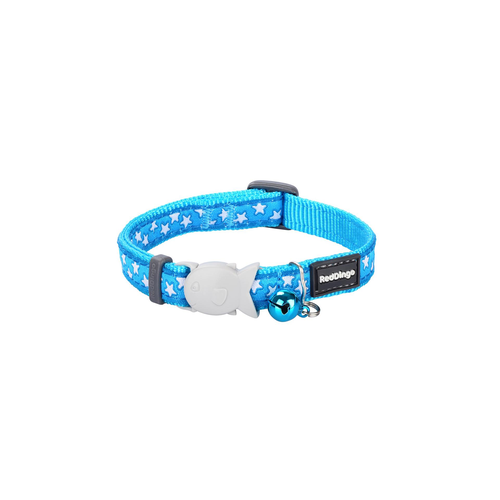 RedDingo RougeDingo collier pour chat Stars White on Turquoi - XS - MyStetho Veterinary