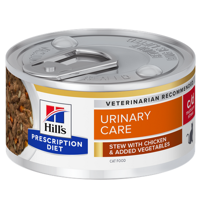 Hill's Prescription Diet c/d Multicare Stress Chicken and vegetables stew can 82 g - MyStetho Veterinary