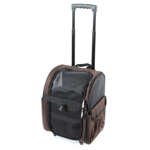 Hunde-u.Katzentransport-Trolley Davos 32x29x52cm, braun, max. Belastung 15kg - MyStetho Veterinary