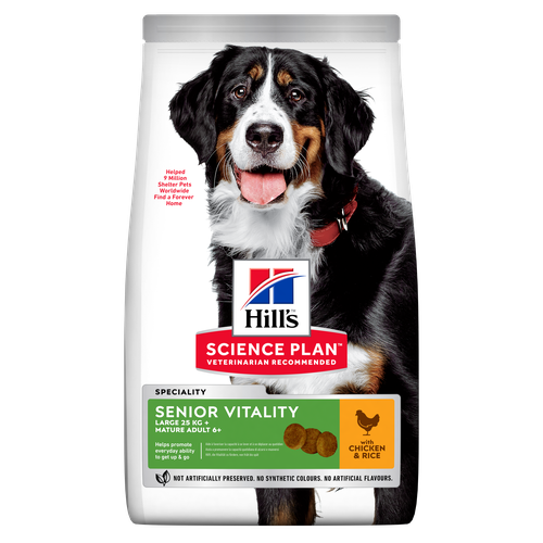 Hill's Science Plan Senior Vitality Large Breed Mature Adult 6+ Chicken 2.5 kg - MyStetho Veterinary