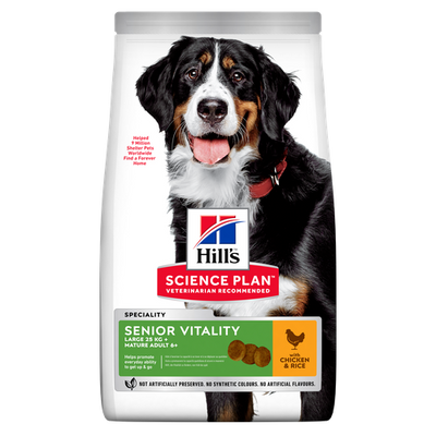 Hill's Science Plan Senior Vitality Large Breed Mature Adult 6+ Chicken 2.5 kg - MyStetho Veterinary