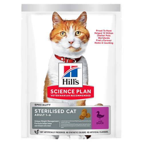 Hill's Science Plan Sterilised Cat Adult Duck 10 kg - MyStetho Veterinary