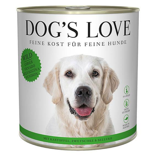 Dog&#039;s Love Adult gibier, pomme de terre, prunes & céleri, 800g - MyStetho Veterinary