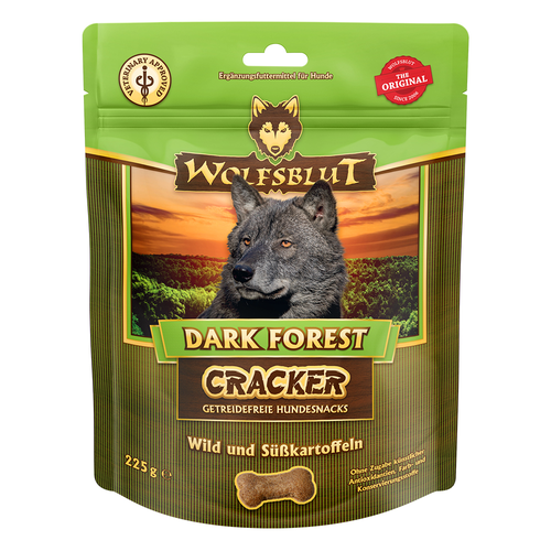 Wolfblut Canine Cracker Dark Forest - gibier avec patate douce 225g - MyStetho Veterinary