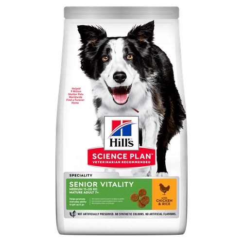 Hill's Science Plan Senior Vitality Medium Mature Adult 7+ Chicken 14 kg - MyStetho Veterinary