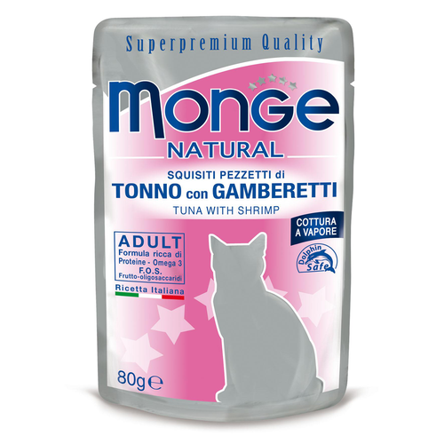 Monge Natural Cat Thon avec crevettes - MyStetho Veterinary