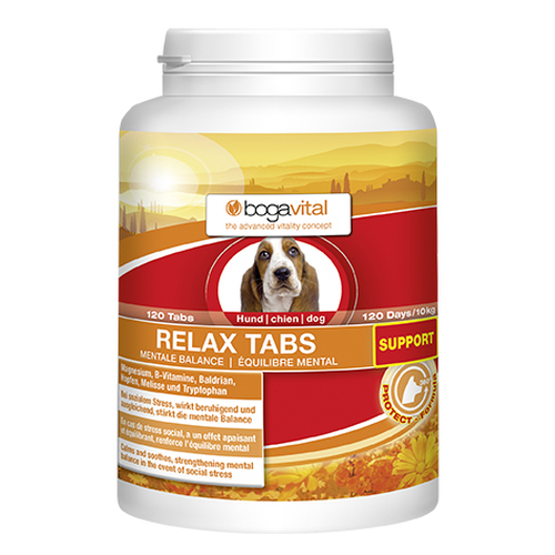 bogavital Relax Tabs Support chien 180g, 120 tabs - MyStetho Veterinary