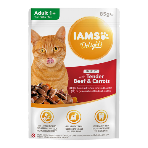 Iams Delights Adult boeuf &amp; carottes - MyStetho Veterinary