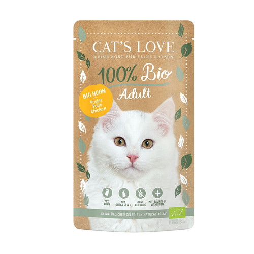 CAT&#039;S LOVE ADULT BIO  POULET 100g - MyStetho Veterinary