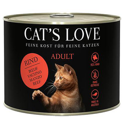 CAT&#039;S LOVE Adult Boeuf pure, 200g - MyStetho Veterinary